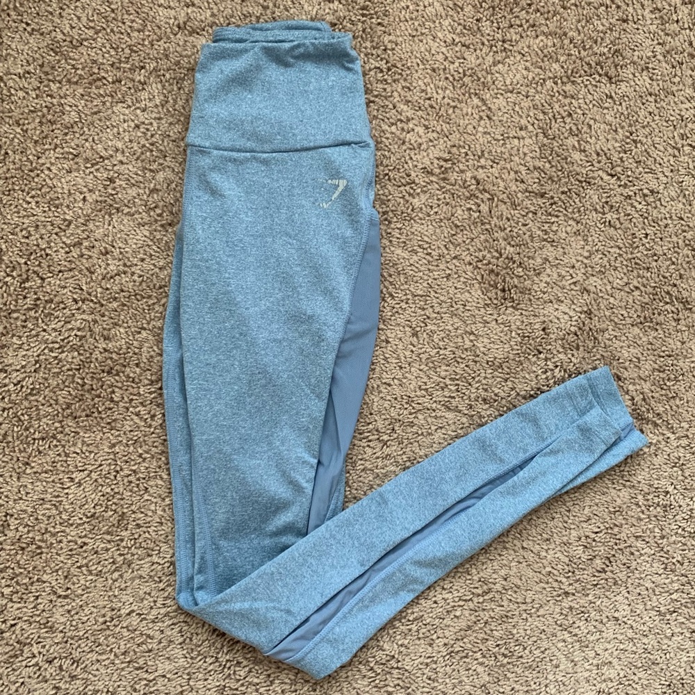 Gymshark slate blue mesh detail leggings Size XS